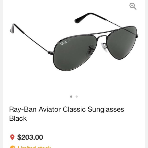 Black rayban aviators